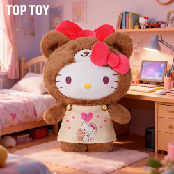 TOPTOY Hello Kitty 焦糖/桃心睡衣毛绒公仔
