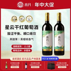 帝月 贺兰山 赤霞珠 干红葡萄酒 750ml 13.5度