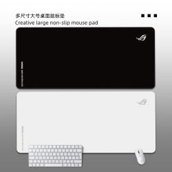 ROG黑色鼠标垫推荐电竞垫电脑配件大号桌垫高级感游戏专用可定制