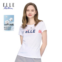 ELLE Active 女士短袖T恤 运动休闲印花上衣