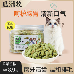 瓜洲牧 猫咪零食猫薄荷小鱼饼干幼猫猫草磨牙棒洁齿磨牙营养增肥猫咪猫饼