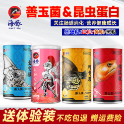 PORPOISE 善玉菌昆虫龟粮红面发色粮窄桥麝香龟苗果核小青龟黄缘幼龟粮