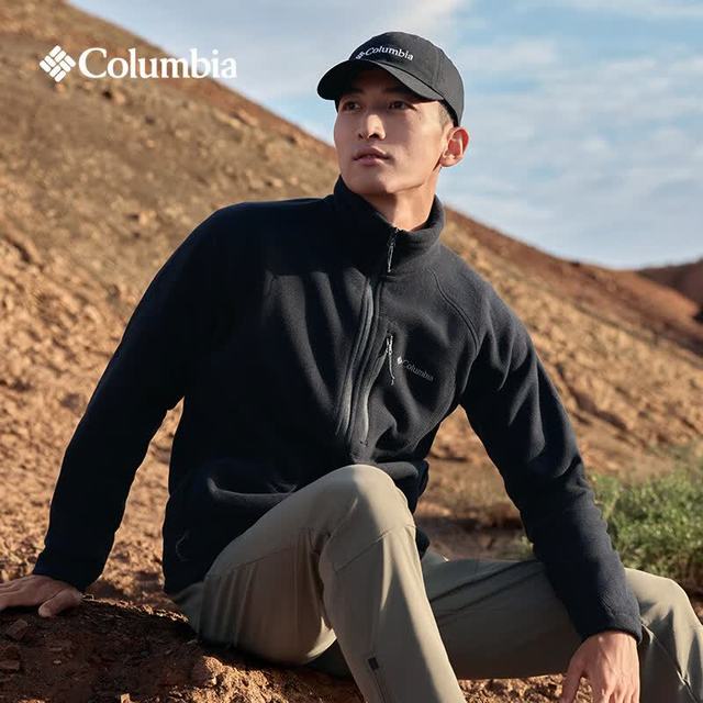 Columbia 26秋冬新款抓绒衣男款户外舒适保暖抓绒衣休闲外套AE3039