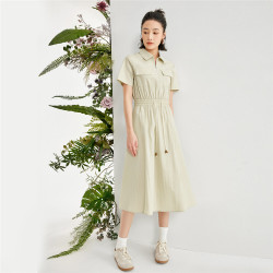 佐丹奴 女装工装风衬衫连衣裙 18464607