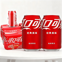 可口可乐 原味碳酸饮料 330ml/300ml*6