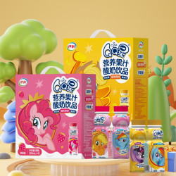 伊利 QQ星儿童营养果汁酸奶草莓味 200ml*16瓶