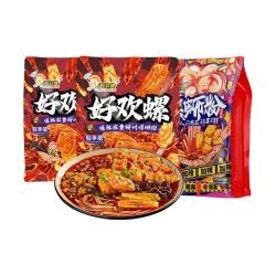 好欢螺 加辣加臭组合正宗柳州爆辣浓香油豆腐螺蛳粉特产米线螺蛳粉3包