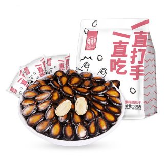 华味亨 话梅味西瓜子500g独立小包装零食黑瓜子西瓜籽吊瓜子坚果
