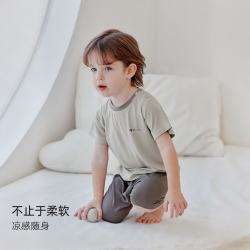 巴厘小猪 桑蚕丝儿童家居服套装（多色可选）