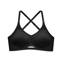 莫代尔 U型美背内衣 3种穿法聚拢文胸 黑色 XL