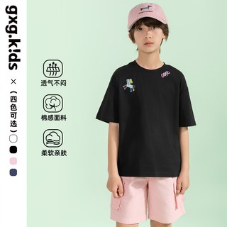 GXG 纯棉透气 藏青色 160cm 儿童T恤