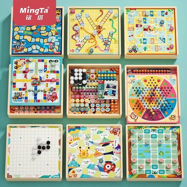 铭塔 多合一游戏棋盘大全12种玩法