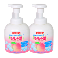 贝亲 婴儿桃叶精华洗发沐浴露二合一 450ml*2