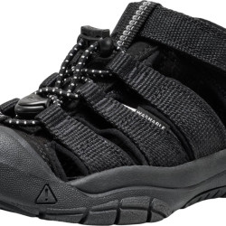 KEEN 【破价】KEEN 儿童 Newport H2 闭趾水凉鞋, 黑色/黑色/黑色