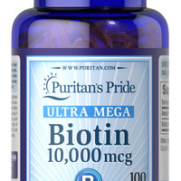 Puritan's Pride 普丽普莱 生物素 10000毫克软胶囊，100粒