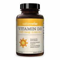naturewise 维生素D3软胶囊 5000IU 免疫骨骼肌肉健康 有机橄榄油