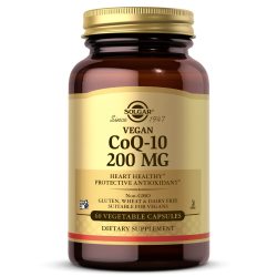 SOLGAR 素食辅酶Q10胶囊 200mg 心脏健康 抗氧化 60粒