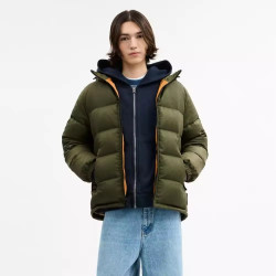 COACH Signature Down Jacket 男士连帽羽绒服