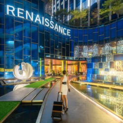 曼谷拉差阿帕森万丽酒店万豪集团(Renaissance Bangkok Ratchaprasong Hotel by Marriott) 客房1晚