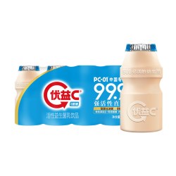 蒙牛 优益C乳酸菌草莓/青提/0蔗糖/原味100ml*5瓶