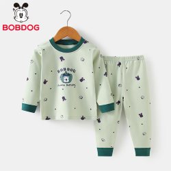 巴布豆 儿童中大童纯棉家居服套装