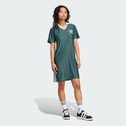 adidas 翻领短袖连衣裙
