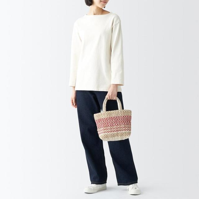 無印良品 MUJI 印度手工织小型托特包