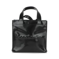 Acne Studios 压花字母徽标光面纹理托特包斜跨女式手提包