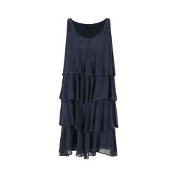 Armani Exchange 女士荷叶边圆领连衣裙