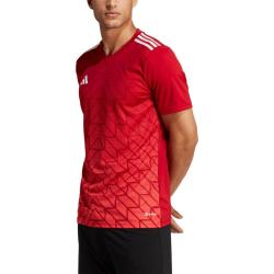 adidas 几何图案印花V领运动T恤