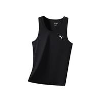 PUMA 夏季薄款速干男士打底背心内穿舒适运动圆领无袖背心