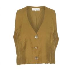 ZARA 时尚个性细闪V领无袖短款女式衬衫