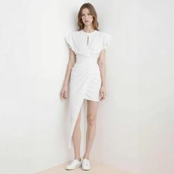 alexanderwang 女士收腰显瘦圆领T恤连衣裙