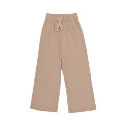 ZARA 竖坑条纹针织阔腿裤松紧抽绳高腰软糯垂感百搭休闲直筒长裤