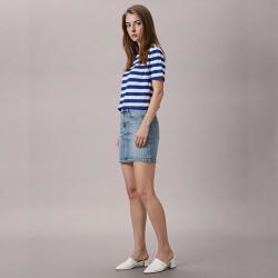 Scotch & Soda 女士修身水洗牛仔半身裙