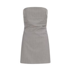 ZARA 时尚潮流设计感条纹简约女士短款抹胸裙