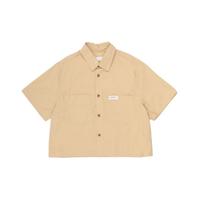 ZARA 幼童男童纯棉短袖衬衫上衣