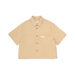 ZARA 幼童男童纯棉短袖衬衫上衣