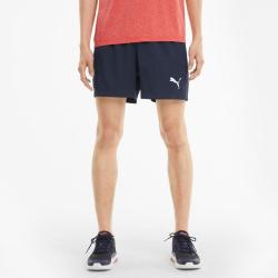 PUMA 纯色松紧腰品牌Logo印花休闲短裤 男款