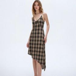 ZARA 英伦格纹风 女装连衣裙