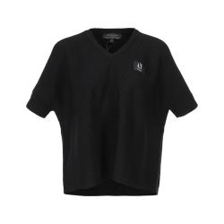 Armani Exchange 女士弹力亲肤V领短袖针织衫