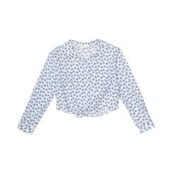 ZARA 花卉图案小清新甜美可爱风日常儿童衬衫