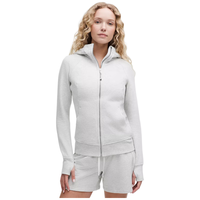 lululemon SCUBA 女士拉链连帽衫 拉绒 超浅灰 M/8