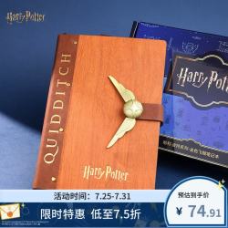 哈利·波特（Harry Potter）金色飞贼笔记本 复古记事本手账本礼盒装创意生日礼物