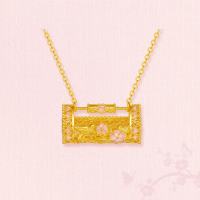 周六福 喜梅锁包黄金项链 5.23g 40+5cm A0673998