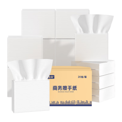 漫花金装 擦手纸商用1层120抽*20包酒店商场卫生间干手纸商务用纸整箱批发