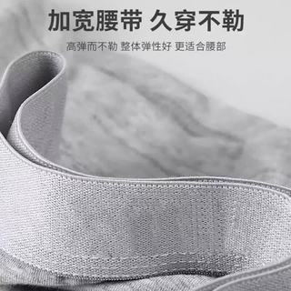 啄木鸟 男士纯棉抗菌平角内裤 黑色+藏青+浅灰 L码 3条装