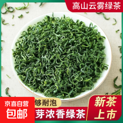 高山云雾绿茶一级茶叶嫩芽毛尖浓香型春茶自己喝 25g/袋