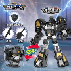 迷你特工队 X JUMPGO 展高 迷你特工队7 超级战警 力量武装战警玩具（2种形态+配备武器）