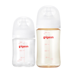 贝亲 玻璃奶瓶160mlS码+PPSU奶瓶240mlM码 1-6个月奶瓶套装
